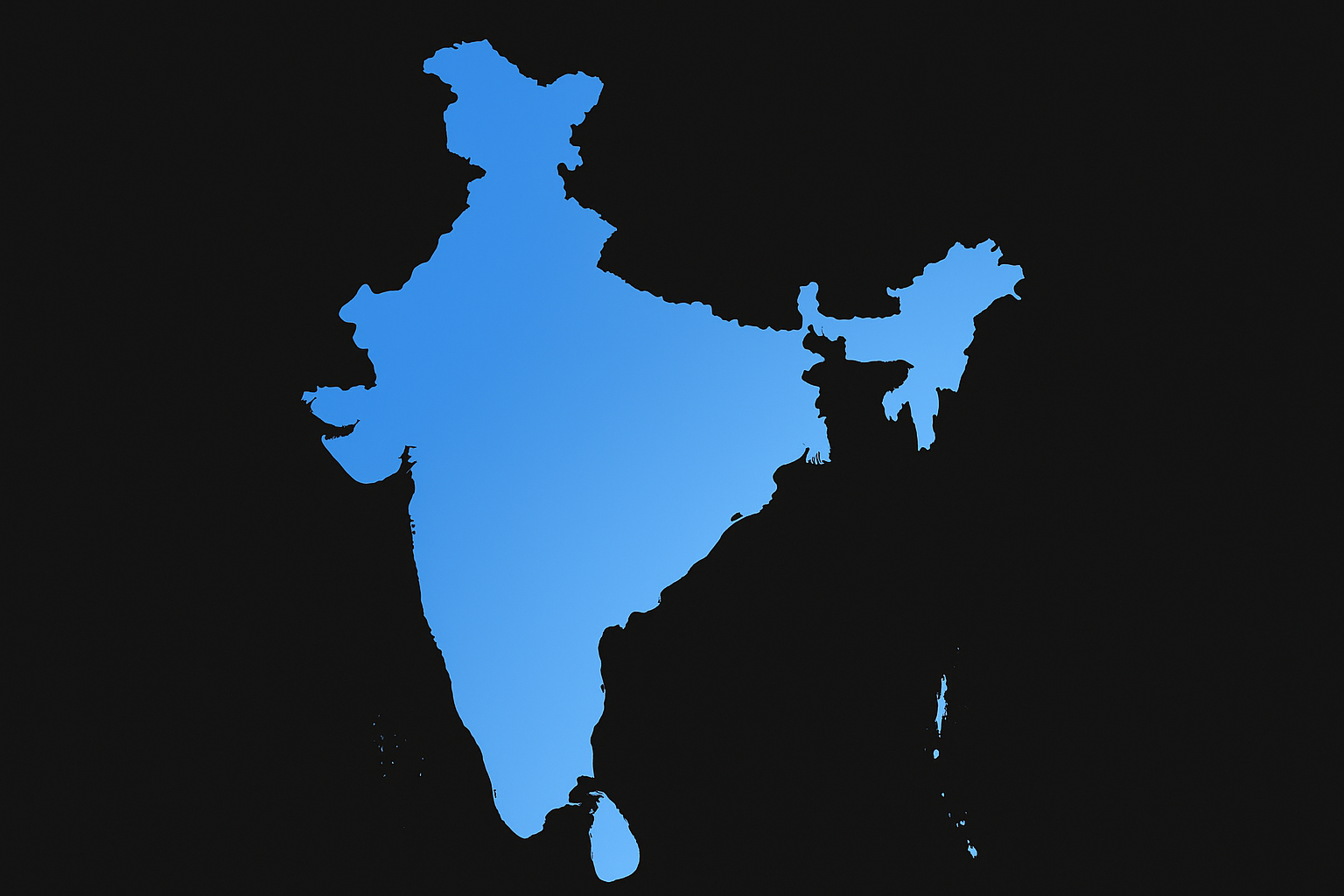 Satellite map of India for AI Change Detection